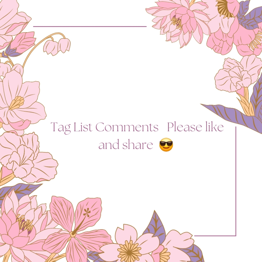 Tag List Like and comment.DO NOT SELL